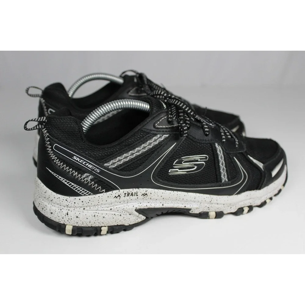Skechers Trail Mens Black White Speckled Sole Running Shoes Sneakers 51486